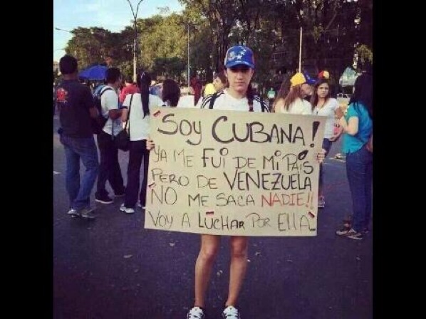 Joven cubana en Venezuela